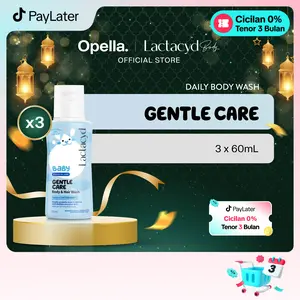 Lactacyd Baby Gentle Care 2in1 Body Wash and Hair Shampoo 3x60mL - Sabun & Sampo Bayi Melindungi dari Iritasi