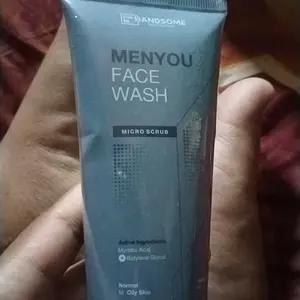 [ AMBYAR ] MENYOU Face Wash Oil Control & Deep Cleansing 100ml | Sabun Muka Cowok Micro Scrub By CANBE HANDSOME
