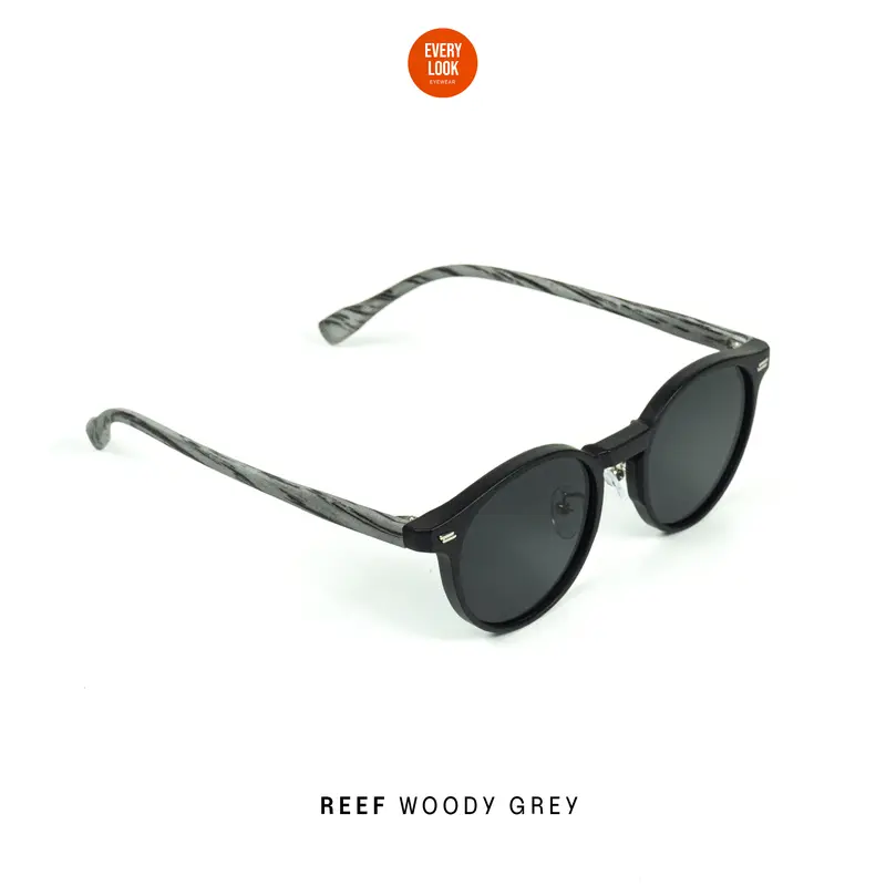Everylook Eyewear - REEF | Sunglasses Kacamata Gaya Hitam Anti UV400 Protection dan Anti Glare Pria Wanita 2