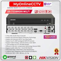 Gambar Hikvision DS-7216HGHI-K1 DVR Kamera CCTV 16 Ch + 2 IP Camera Garansi Resmi - DS-7216HGHI-M1/T Two Way Audio Series - DVR ONLY dari MyOnlineCCTV Kota Administrasi Jakarta Barat 1 Tokopedia