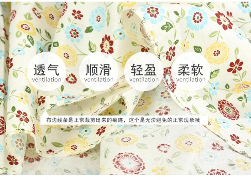 Product Introduction of Cotton Printed Fabric Small Flower Baby Dress Shirt Diy Bed Sheet Quilt Cover Fashion Sewing Wholesale Material Cloth by Meter 12