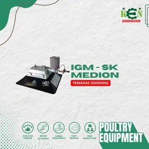 Pemanas Indukan Gas Medion Starter Kit (IGM-SK) untuk Ayam Pedaging Broiler