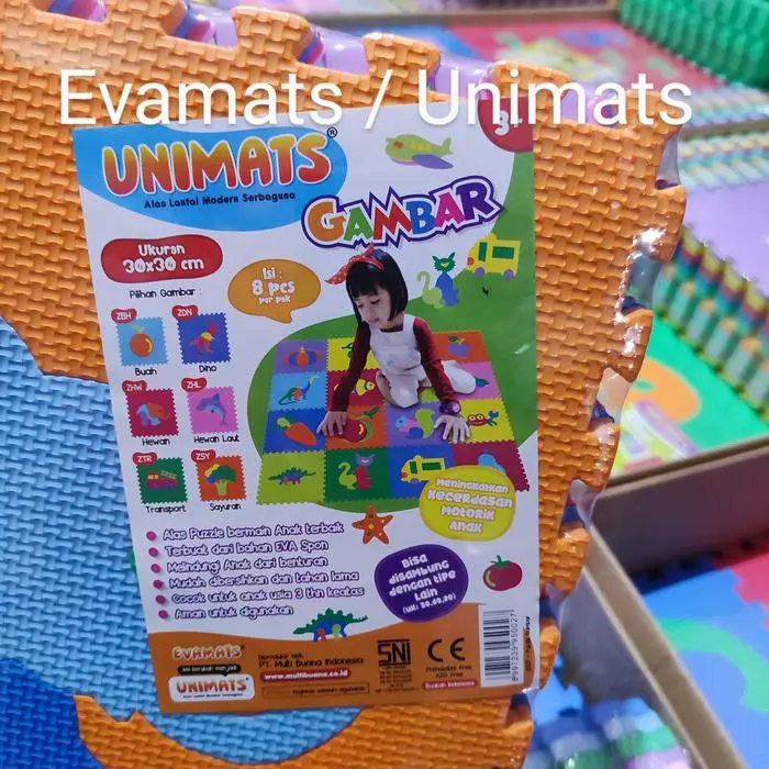 Terbaru Alas Lantai / Puzzle Busa Evamats / Unimats Gambar Zbh, Zdn, Zhw, Zhl, Ztr, Zsy (Sk)