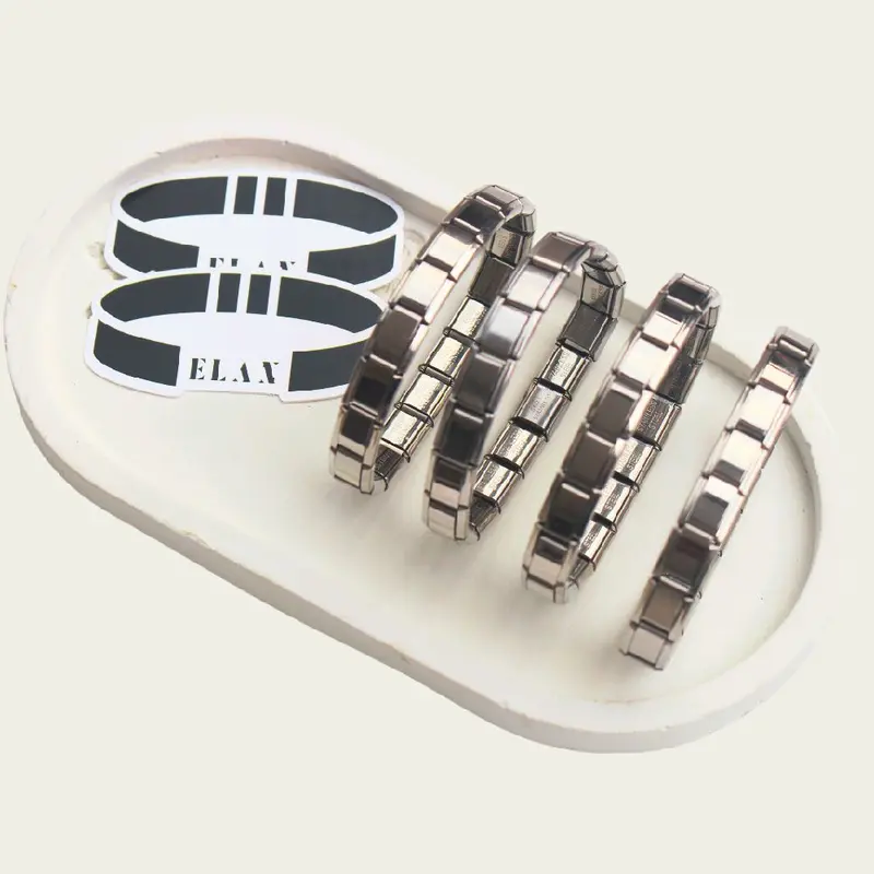 Élan Bracelet - Plain Italian Charm Bracelet - Stainless Steel - Unisex 1