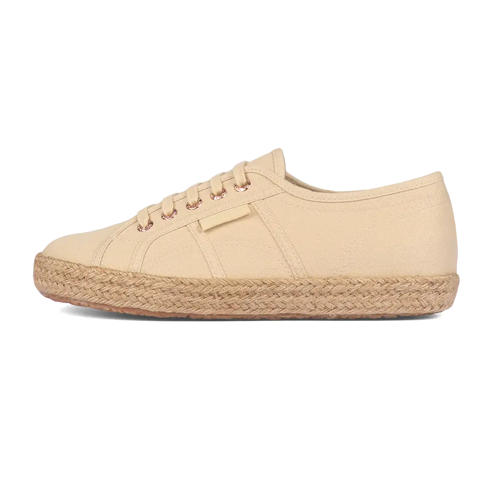 Superga 2750 Espadrille Beige Sand Rose Gold