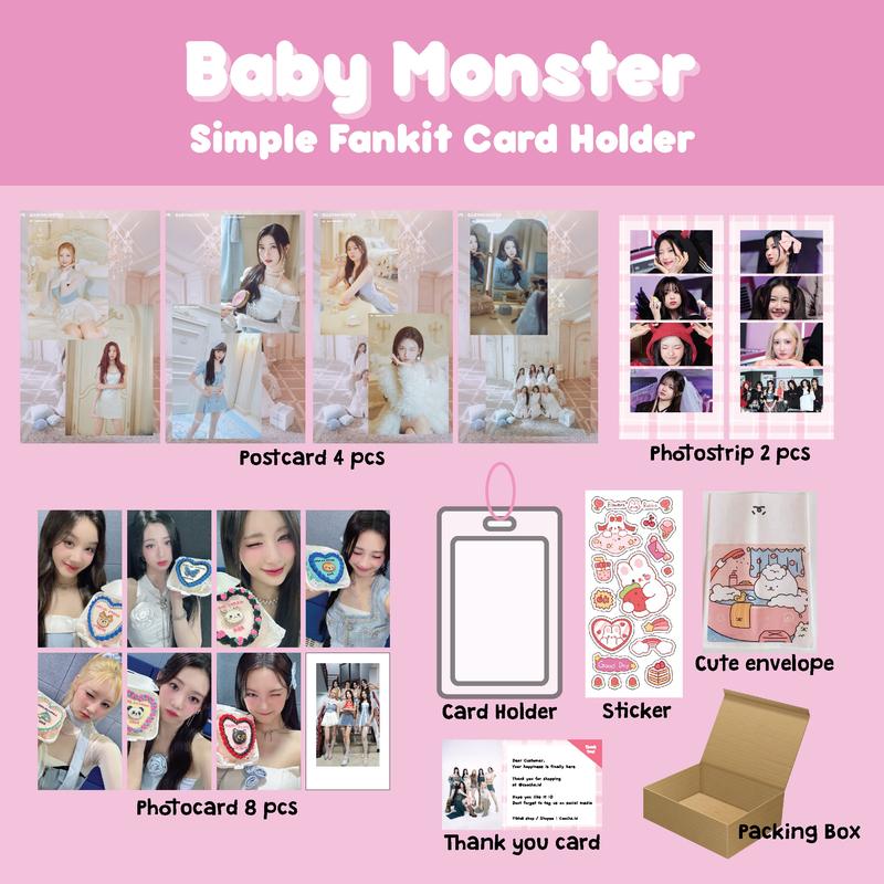 Baby Monster Fankit - dapat semua items - Baby Monster Photocard & Card Holder 1