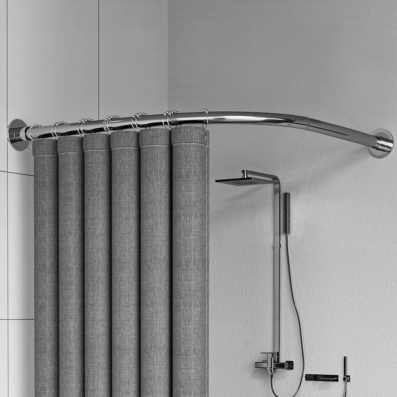 Life Stainless Steel Curved Shower Rod | Telescopic 0.9-1.3M - TikTok ...