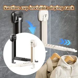 【1PC】 rak lipat susun Daya tahan beban yang kuat, stabil, dan kokoh Rak pengering pakaian lipat terpasang di dinding