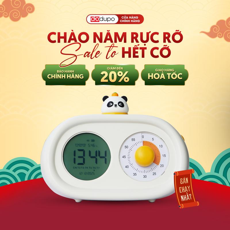 Đồng hồ đếm ngược Pomodoro hẹn giờ học tập bấm giờ thông minh quản lý thời gian cho trẻ em DODUPO