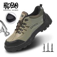 Gambar Sepatu Safety Pria Hipzo M061 - Model Kerja Besi Hitam - Shoes webbing atletis Boots - Abu, 39 dari Joemen_leather Kab. Mojokerto 3 Tokopedia