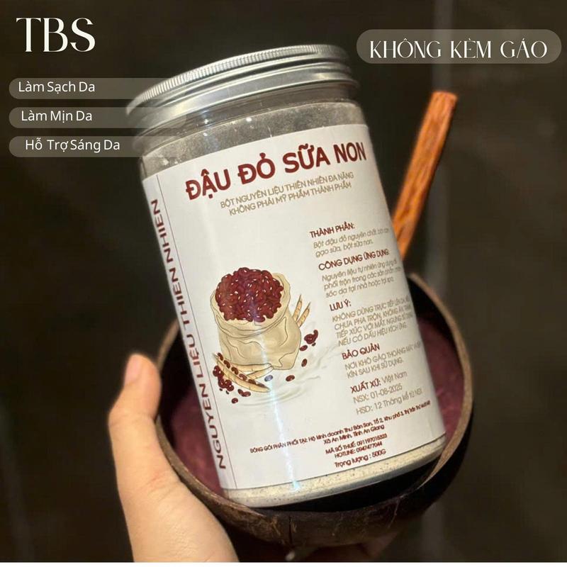 BỘT ĐẬU ĐỎ SỮA NON HỔ TRỢ SÁNG DA MỊN DA ( TẶNG 5GR BỘT NIACINAMIDE ) ( không kèm quà )