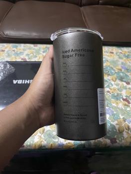 Product Review of Botol tumbler Minum Stainless Steel Tumblr Sedotan Cangkir/Botol Minum Kopi Sedotan/Cangkir Thermos 600ML Tahan Panas/Dingin Estetik from A**r K**s 0