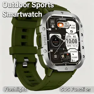 [COD +Free Strap] Jam tangan pintar H11-olahraga Bluetooth 2.01 inci layar HD penuh sentuh Bluetooth panggilan pemantauan kesehatan pemantauan olahraga lampu tahan air multifungsi jam tangan pintar Smartwatch gps