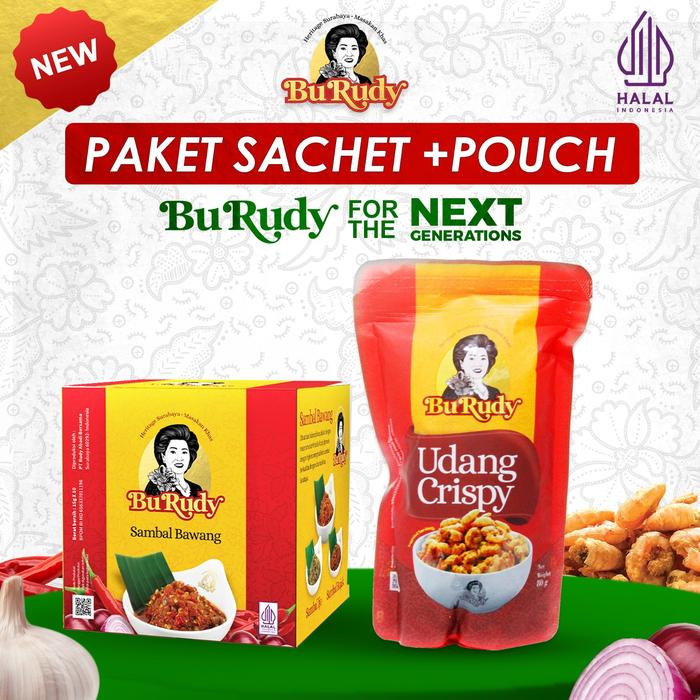 Gambar Paket Sambal Sachet Bawang + Udang Crispy Pouch Bu Rudy dari Pusat Oleh Oleh Bu Rudy Kota Administrasi Jakarta Barat Tokopedia