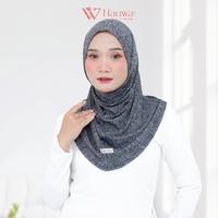 Gambar HAUWA - Comfy Fit Dailly Sporty Misty Series Hijab - Black dari Hauwa Hijab store Kab. Bandung 5 Tokopedia