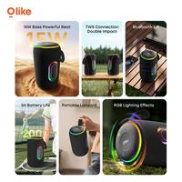 Gambar Olike SF21 Wireless Portable Bluetooth Speaker 6.0 LED Light 2000mAh Bass Max TWS Support TF USB 15W dari QUEEN id Official Kab. Tangerang 2 Tokopedia
