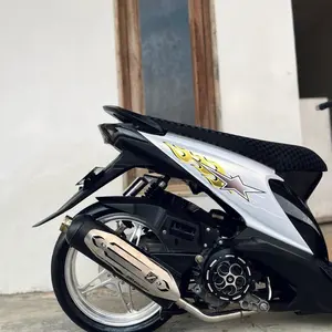 KNALPOT STANDAR RACING MODEL SHIJIRO ORIGINAL ZIO EXHAUST TABUNG VARIO UNTUK  MOTOR BEAT VARIO GENIO SCOOPY DLL INLET 26-28