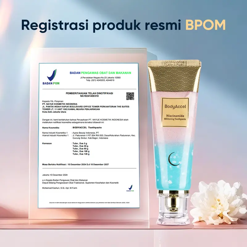 【Hanya untuk 1000 pengguna pertama】Pasta Gigi Probiotik  Niacinamide 【Tripel Whitening】 Pasta Gigi Penghilang Noda untuk Koreksi Warna Gigi, Gigi Sehat & Gusi & Karang Gigi Mulut Memutihkan 3