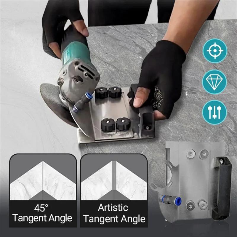 Product Introduction of Angle Grinder Stand for Tile 45 Degree Chamfer Cutting 45° Angle Tile Chamfering Tool for Cutting for Cutting Tile Ceramic Stone 36