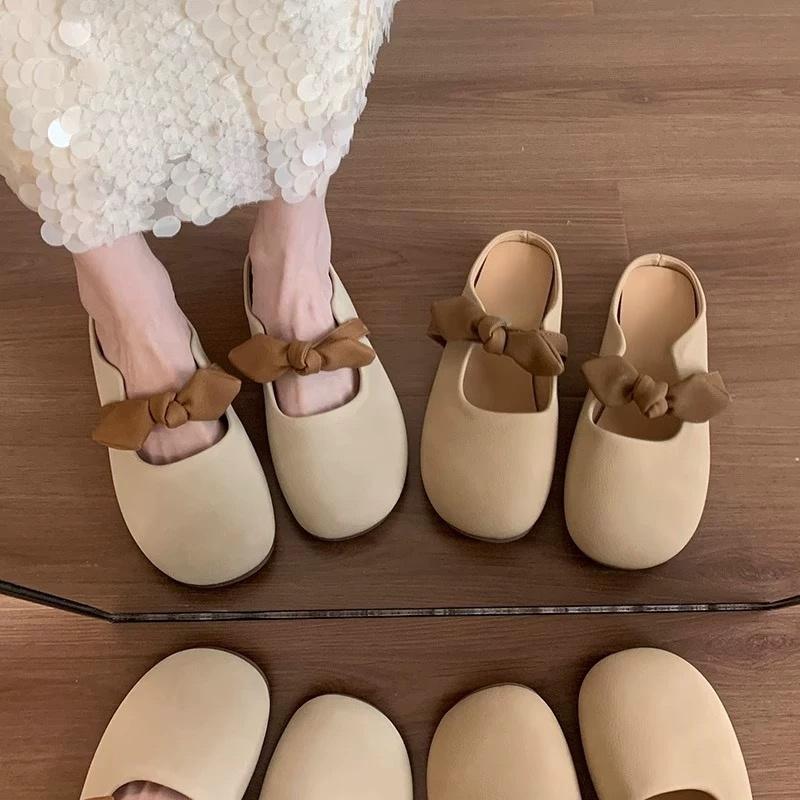 【KOREAN COLLECTION】Sandal Wanita Korea Style 2025 Sendal Selop Flat Shoes Karet Jelly Elegant Nyaman di pake sehari-hari 007