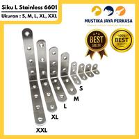 Gambar Siku L SS Twin 6601 Siku Penyangga Stainless Furniture - 2 X 2 CM dari Mustika Jaya Perkasa Kab. Bogor 1 Tokopedia