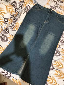 Product Review of 2212# Forking Denim Skirt Women Mid-Length High Waisted Hip Wrap Skirt from k**2 0