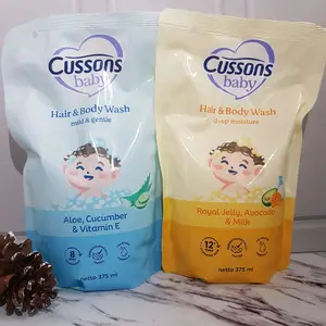 CUSSONS Baby Hair & Body Wash Refill 375mL Sabun Bayi kemasan Pouch Cair KEMASAN BARU