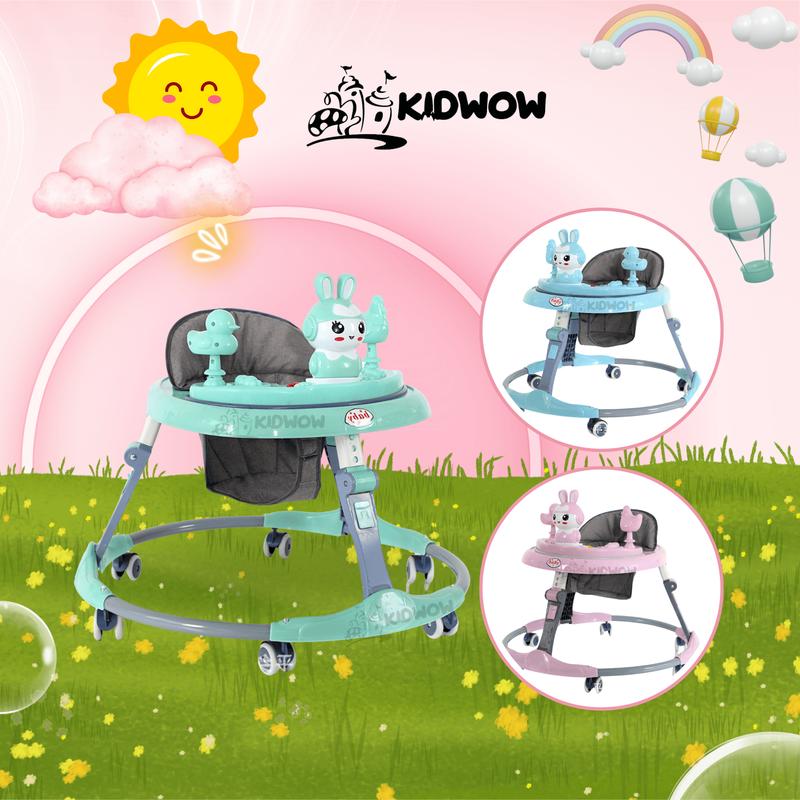 Xe Tròn, Xe Tập Đi Kem Bàn Đồ Chơi Phát Nhạc Cho Bé 5m, kết hợp khay ăn cho em bé Voi