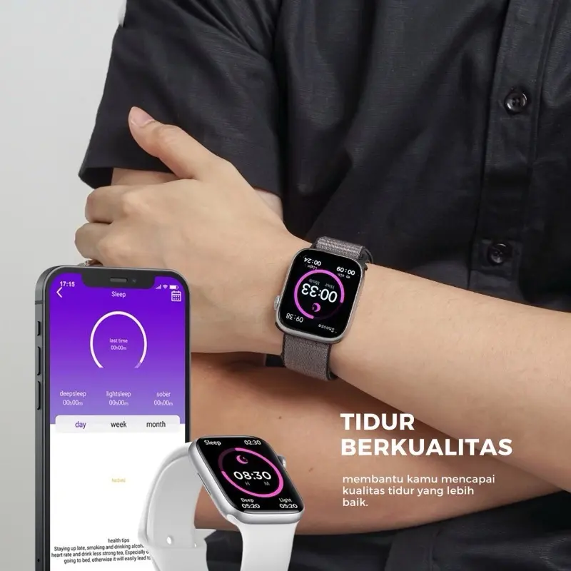 Jam Tangan Android Pintar Hp Bisa Wa Layar Sentuh Smartwatch Pria Wanita Elegan Mewah 4