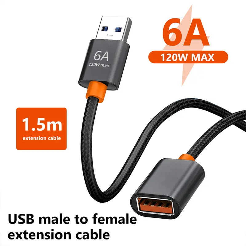 USB 2.0 Extension Cable Male to Female Extender Cable Fast Speed USB 2.0 Extended for Laptop PC USB Extension Data Cable
