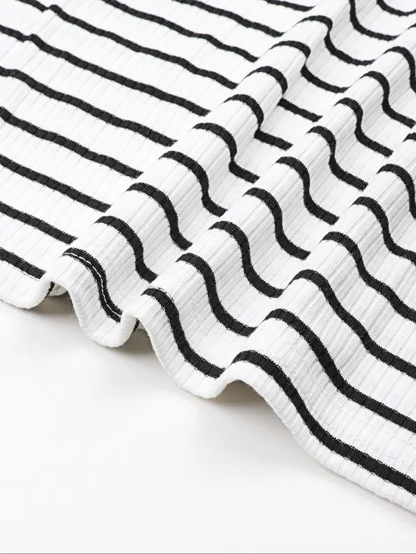 Women's Striped Pattern Bodycon Dress, Fashion Casual Sleeveless Dress for Daily Outdoor Wear, Ladies Clothes for All Seasons 6