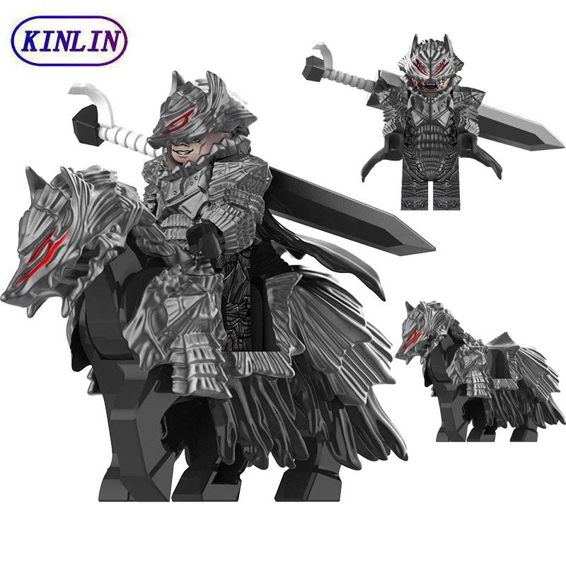 Mô Hình Hành Động Berserk, Đồ Chơi Khối Lắp Ráp, Guts Mount Wolf, Anime, Tất Cả Các Nhân Vật, Khối Lắp Ráp Mini