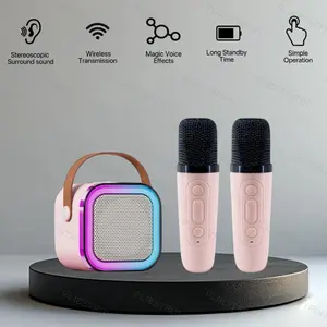 COD FLIESTRONIC Speaker LED LightWeight Bluetooth Portable & Mic Karaoke Mp3 Player Wireless Speaker karaoke Bluetooth