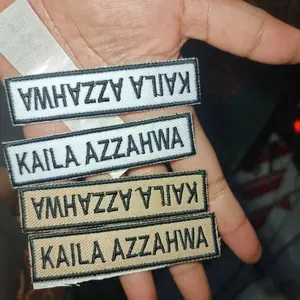 Bordir Nama Sekolah Iron Patch cukup disetrika aja
