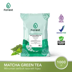 Bubuk Minuman MATCHA GREEN TEA Powder - FOREST Bubble Drink Air Dairy