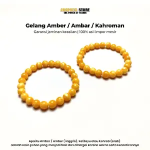 Gelang Ambar / Amber / Kahroman Impor Mesir