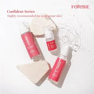 Forebie Paket Acne Moist Serum Skincare Confident Series Paket Fight Acne Moist Serum Acne Barrier Balancing Essence Toner Friendly Cleanser Face Facial Wash Foam Skincare Jerawat Forebie