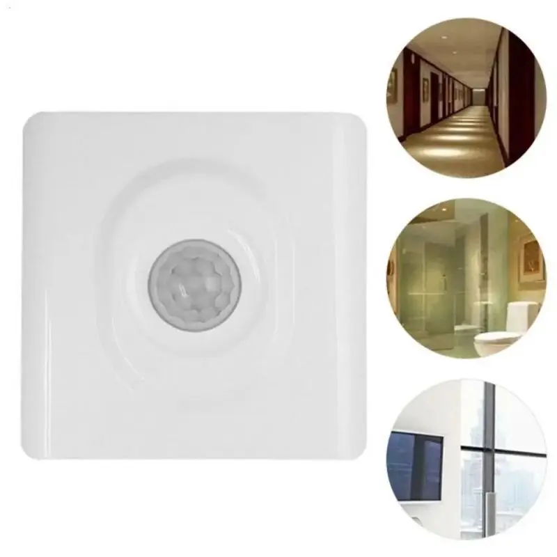 200W PIR Sensor Gerak PIR Switch Otomatis Motion Detector Motion Detector Plafon 8