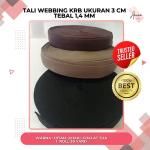 Tali Webbing Bisban Tas KRB Lebar 3 cm Tali Tas
