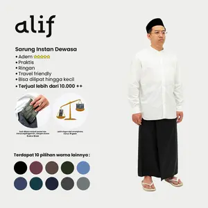 ALIF AMMAR COLLECTION SARUNG INSTAN DEWASA PARASUT PREMIUM KOREA TRAVEL
