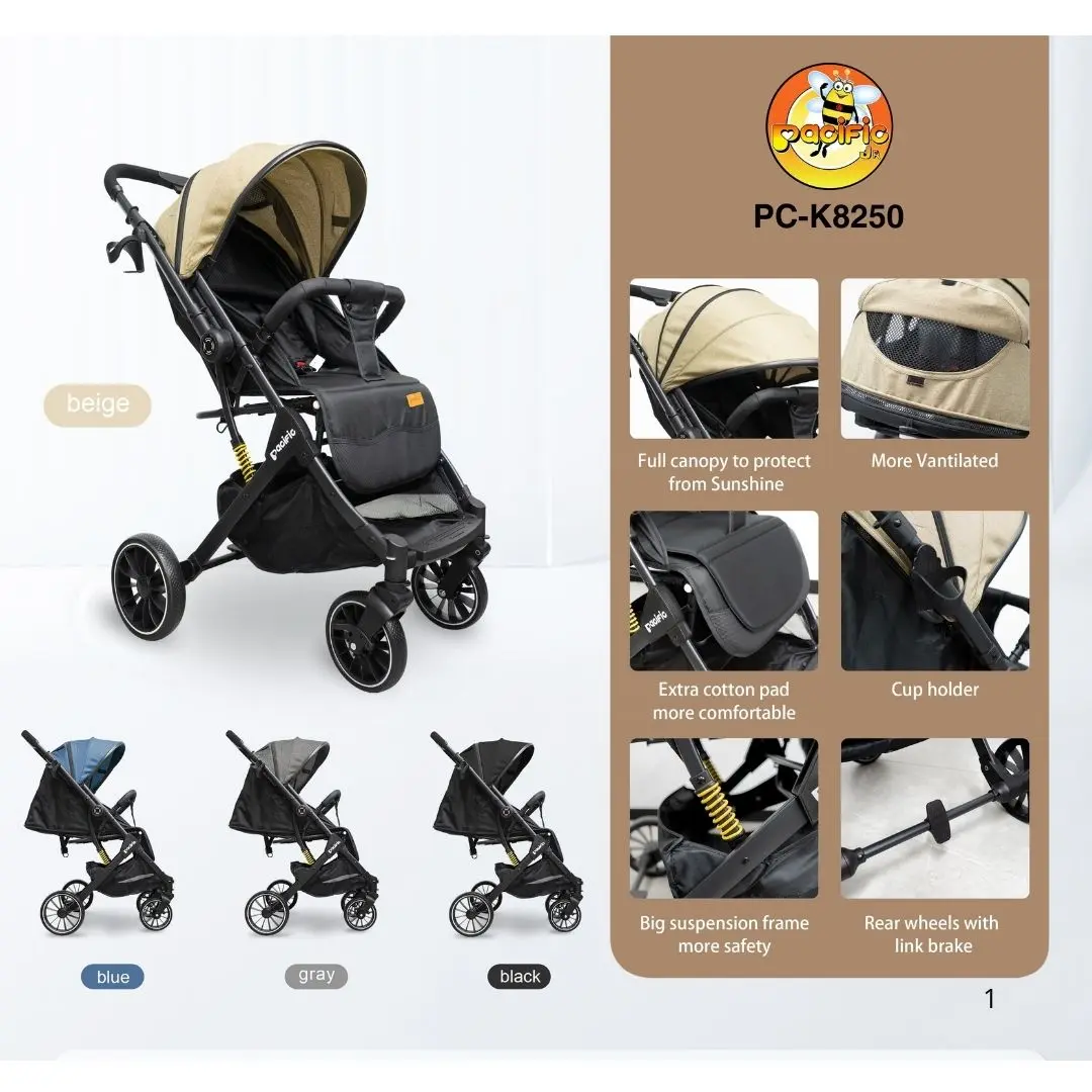 Stroller Baby PACIFIC Junior PC-K8250 // K8000 Mudah Dilipat & Elegant