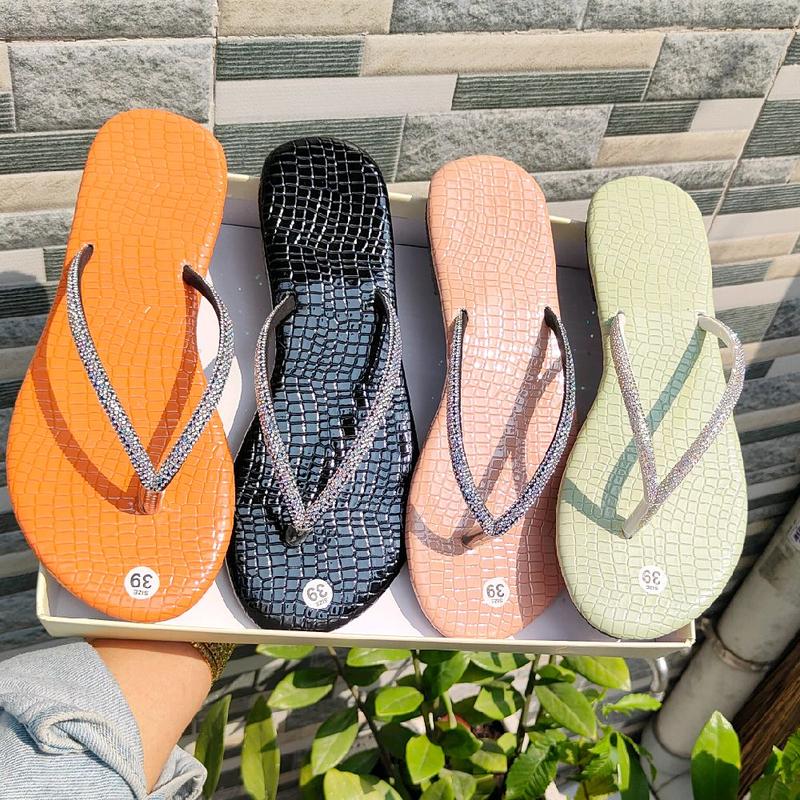 55k 1đôi Dép kẹp bướm quai đính đá xinh mã 1101 @ chuẩn sezi mã 1101 @