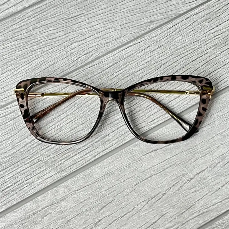 {BELI 1 GRATIS 1 KACAMATA NORMAL}Kacamata terlaris semi cat eye keysha 9012 bisa custom minus cylinder Frame Lensa Plastik Bluecromic Eyewear Titanium Hitam Glasses Photocromic Wanita 2