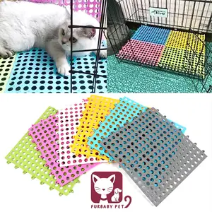 Alas Kandang Kucing Footrest kelinci Kandang Hamster Karpet Lantai Karpet Karet Plastik Anti Slip