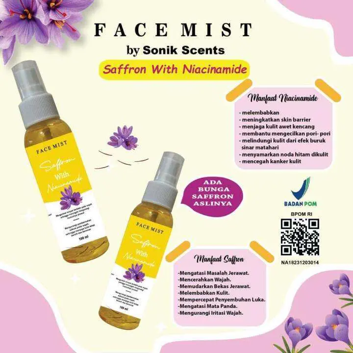 Paket Cream Kelly 5gr + Lemon Soap 15gr + Facemist 100ml + Serum Saffron 10ml + Sunscreen  50 SPF + Toner Lemon 60ml 1