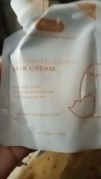 Product Review of EGG YEAST EGGSHELL Mask Cream 100gr Face Masker Cangkang Telur Facial Krim Wajah Peel Off Kulit E.G.G Glam Glow Melembutkan Muka from m**a 0