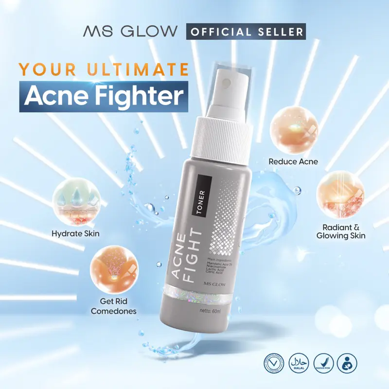 MS GLOW TONER GLOW ACNE CAVIAR HYDRA DNA 3