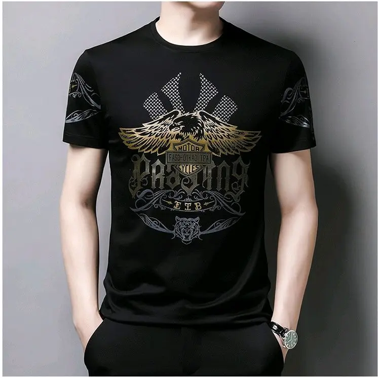 Atasan pria motif keren/Baju kaos distro/Kaos pria bahan adem/kaos pria model korea/ Oblong Pendek Dewasa
