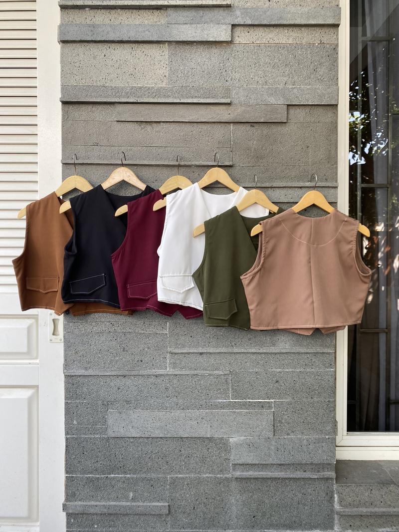Product Introduction of Gracia Set || One Set High Waist || Setelan Wanita || Setelan Crop Top || Vaeesan Baju Blazer Atasan Celana 4