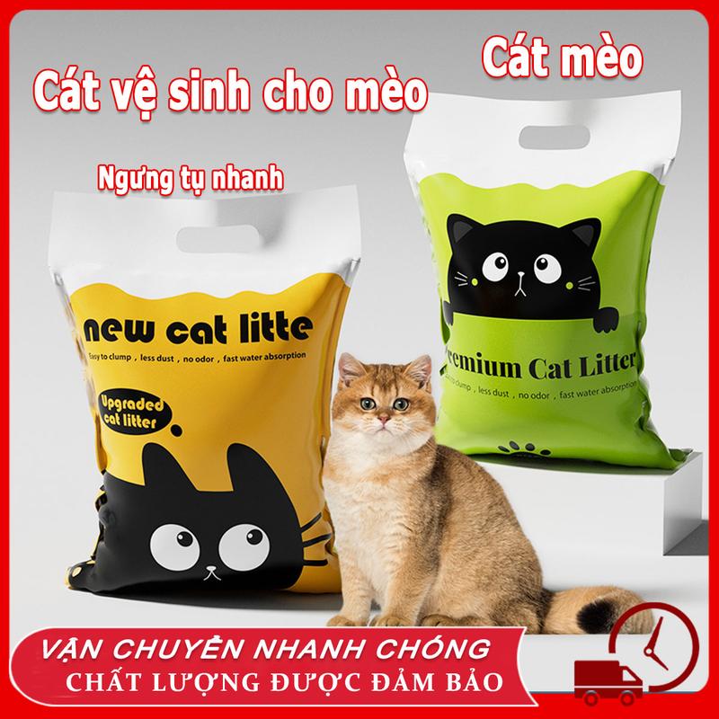 Cát Vệ Sinh Cho Mèo 12L Cát Vệ Sinh Cho Mèo túi Cát Nhật đen siêu vón, khử mùi,…